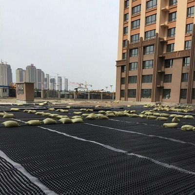 排水板工程案例--濰坊九龍湖社區(qū)